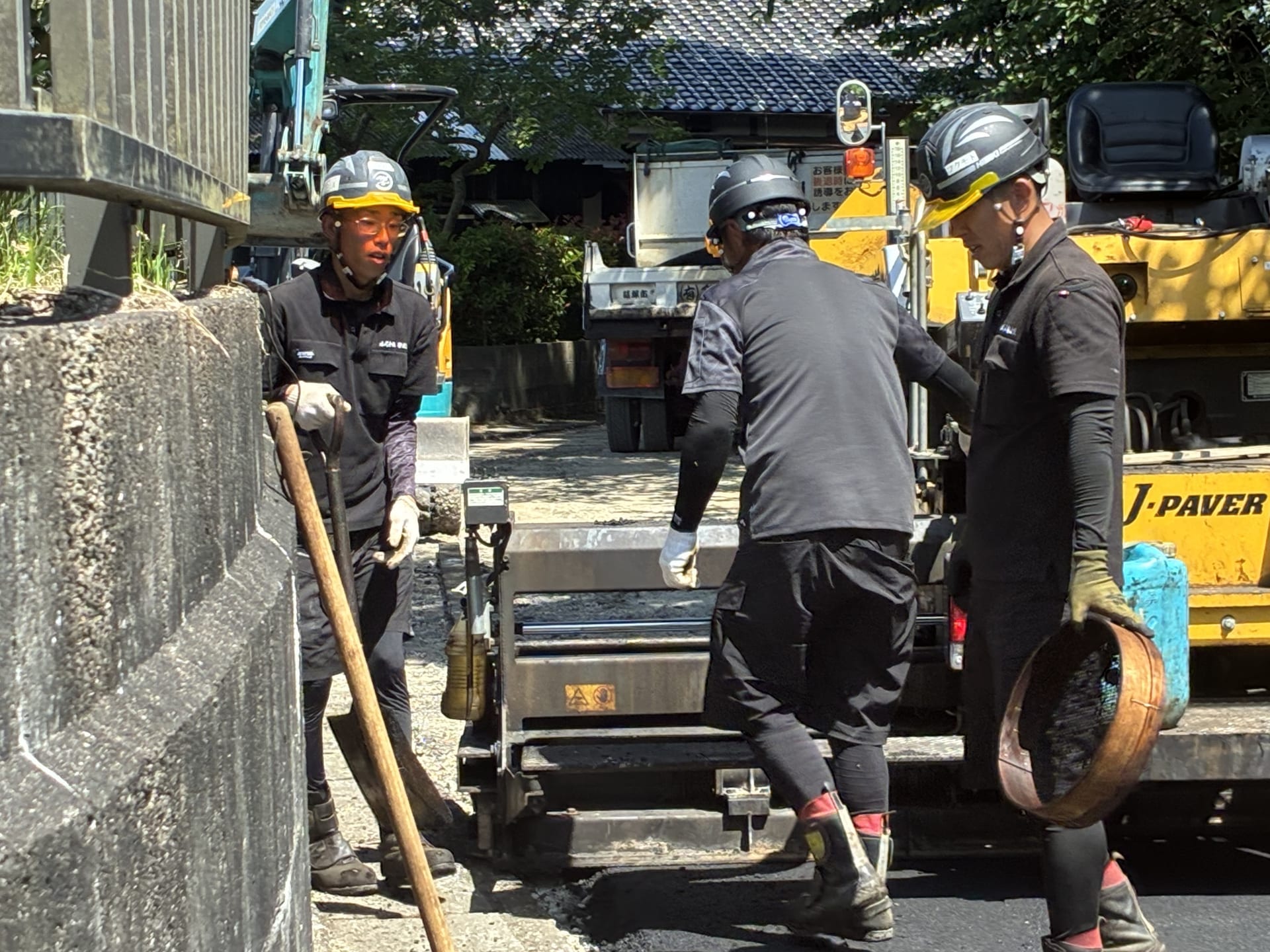 響建設の施工現場
